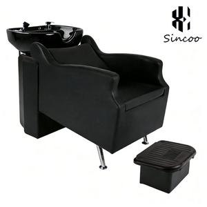 European Style Beauty Hairdressing Shampoo <b>Chair</b> with Thickened Seat Cushion Semi-lying Design Barbershop Shampoo Bed - Product Image 6