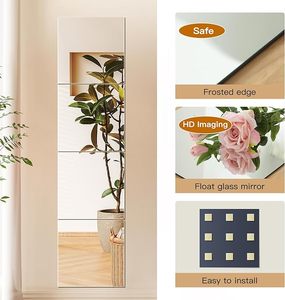 Usine en gros Ultra HD effet d'affichage combinaison libre d'épissage acrylique incassable miroir de maquillage mural - Product Image 2