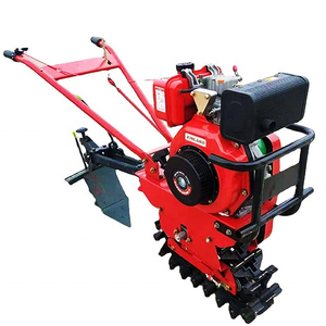 Cultivador Rotatorio de <span class=keywords><strong>Gasolina</strong></span> de Una Sola Vía; Mini Cultivador Tipo Oruga Multifuncional para Terrenos Fangosos - Product Image 1