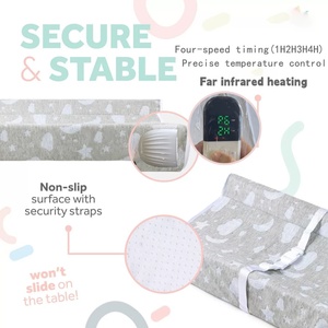 Portable Baby Heating Pad Far Infrared Nursing Changing Table Waterproof Sponge Baby Massage <b>Cover</b> for Diaper Changes - Product Image 4