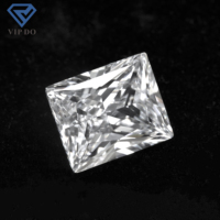 Grade 5A 3*5mm-13*18mm couleur blanche taille de princesse forme de baguette pierres précieuses en zircone cubique coupe de baguette artificielle pierres en vrac CZ