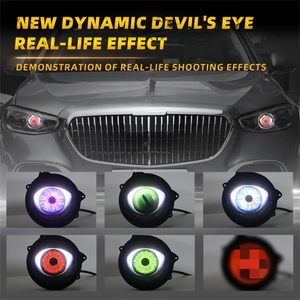 Devil Eyes <span class=keywords><strong>Led</strong></span> năng động Demon Eye Đèn pha 12V phổ tự động sửa đổi mới điều khiển từ xa xe ánh sáng phụ kiện - Product Image 5