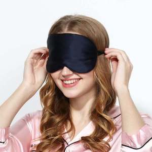 100% Mulberry Soie 2 Couche Confortable Voyage <span class=keywords><strong>Sommeil</strong></span> Rose Masque Pour Les Yeux - Product Image 1