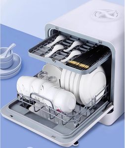 Strong Cleaning <b>Mini</b> Dishwasher Portable Kitchen Smart Drying Disinfection Automatic Desktop Machine Household Qlk-t18 Portable - Product Image 4