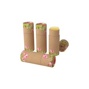 Tube d'emballage en papier personnalisé pour baume à lèvres et rouge à lèvres, imprimé numériquement à l'encre de soja, tube push-up de luxe pour cosmétiques en forme de cylindre - Product Image 2