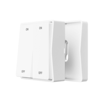 Mini Módulo de Interruptor Inteligente WiFi+433MHz de 2 Canales, Control por Aplicación TUYA, Autoalimentado, Sin Batería, Control Remoto Inalámbrico, Interruptor de Relé para PC de Uso Doméstico