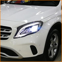 Pour Mercedes Benz Classe GLA W156 X156 2015-2019, mise à niveau Facelift, configuration haut de gamme, ensemble de phares à LED à double lentille de projection