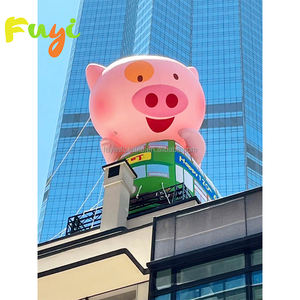 Promosi disesuaikan Model wajah tersenyum maskot dengan kacamata hitam diskon besar dekorasi konser luar ruangan tampilan harga murah - Product Image 5