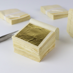 送料無料24K金箔食用ゴールドリーフシートDIYケーキデコレーションアート工芸金箔デザイン紙ギフト - Product Image 2