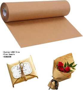 Vente en gros d'emballage personnalisé 80gsm blanc brun couleur PE enduit emballage de tissu rouleau de papier kraft d'emballage artisanal jumbo pour l'emballage - Product Image 4