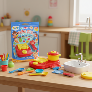 Ensemble de cuisine miniature pour enfants, jouet de cuisine en plastique, jeu d'imitation avec accessoires - Product Image 3