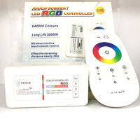 Contrôleur de bande lumineuse LED RGB RGBW à télécommande tactile RF 2,4 GHz, contrôleur LED sans fil à écran tactile DC12-24V