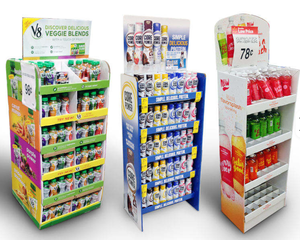 Exhibidor de Piso para Bebidas Embotelladas, Vino, Cerveza y Promoción de Bebidas, Exhibidores de Cartón Modernos - Product Image 5