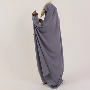 Phổ Biến Ramadan Khimar Abaya Hồi Giáo Phụ Nữ Ăn Mặc Với Hijab Cầu Nguyện Thiết Lập Chất Lượng Cao Hijab Abaya Jilb - Product Image 6