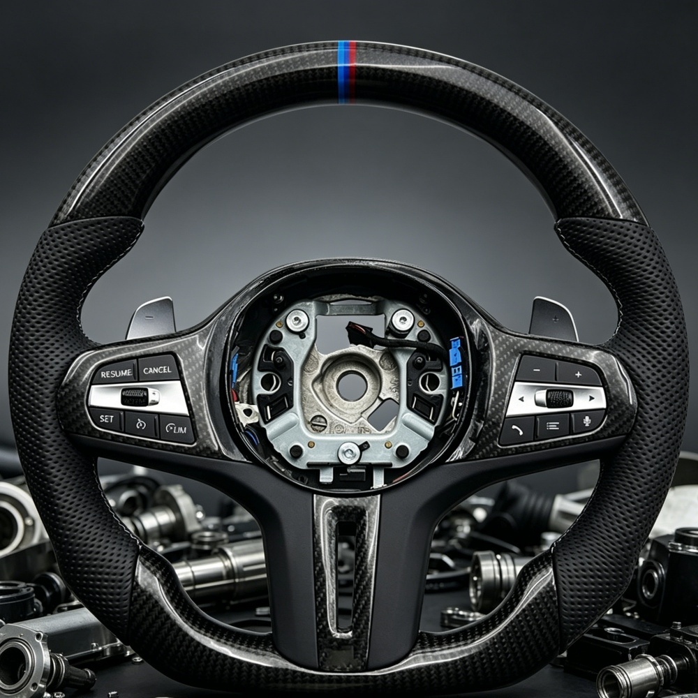 Complete Custom Car Carbon Fiber Steering Wheel (BMW Fitment), photo 3