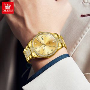   Montre calendrier personnalisée OEM 9905 avec logo pour homme, montre classique étanche en acier inoxydable, montre à quartz pour homme - Product Image 5