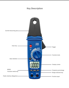 <span class=keywords><strong>Multimètre</strong></span> à <span class=keywords><strong>pince</strong></span> numérique CEM DT-337, petite <span class=keywords><strong>pince</strong></span>, ampèremètre haute précision, <span class=keywords><strong>multimètre</strong></span> à <span class=keywords><strong>pince</strong></span> AC/DC, mesure du <span class=keywords><strong>courant</strong></span> <span class=keywords><strong>de</strong></span> <span class=keywords><strong>fuite</strong></span>, réparation automobile - Product Image 6
