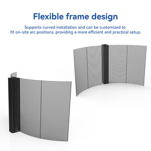 Mur <span class=keywords><strong>rideau</strong></span> en verre <span class=keywords><strong>à</strong></span> faible consommation d'énergie, écran LED transparent haute définition pour intérieur, conception modulaire, installation rapide - Product Image 5