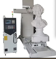 Routeur CNC vertical 5 axes rotatif miniature de 1200 mm pour la sculpture de colonnes en bois et en mousse 3D personnalisées