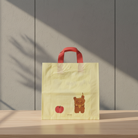Sac fourre-tout en plastique BOPA/PE(CPP) imprimé multicolore personnalisable, poignées découpées durables, utilisation pour les boutiques de vêtements