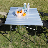 Table pliante portable en alliage d'aluminium ultralégère pour camping et pique-nique avec sac de transport pour barbecue en extérieur – Vente en gros