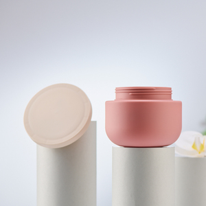 Pots de gommage au sucre brun gris mat 250ml avec couvercle 8oz beurre corporel crème pour les poils du visage crème en plastique pot de logo personnalisé - Product Image 6