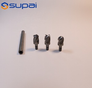 Fresas de carburo de tungsteno Supal de 4 filos con cabezales intercambiables y recubrimiento AlTiN, OEM disponible, cabezales de corte reemplazables - Product Image 4