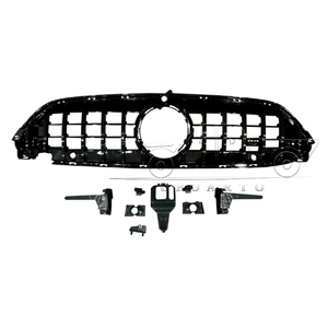HS W236 bon artisanat pièces de réglage Grille voiture pare-chocs radiateur évents Grille plastique noir calandre avant pour Benz <span class=keywords><strong>CLE</strong></span> W236 <span class=keywords><strong>2023</strong></span> + - Product Image 1