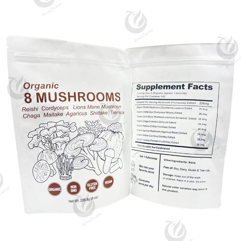 Label pribadi jamur kompleks jamur campuran bubuk organik jamur bubuk campuran