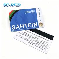 Carte RFID à bande magnétique en PVC de qualité constante pour la gestion d'accès aux visiteurs des centres commerciaux et comme carte-clé de chambre d'hôtel économique