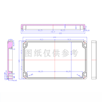 Boîtier de jonction extérieur personnalisable par le fabricant, étanche IP65, en plastique ABS, pour projets électriques