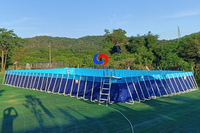 Kit de piscine extérieur à cadre au-dessus du sol intex moyen de 52 pouces à usage commercial pour enfants adultes Summer Water Party