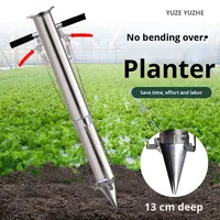 Transplanteur de semis en acier inoxydable Plantation en 2 secondes Sans se pencher