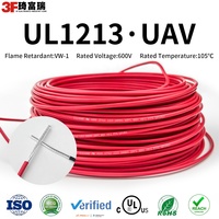 Fil de connexion industriel UL1213 isolé au PTFE, haute température 105°C, 600V, câble électrique en cuivre plaqué argent