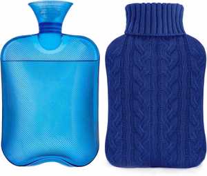 Bolsa de Agua Caliente Tejida Práctica, Bolsa de Agua Caliente y Fría de 2L, Calentador de Manos para Aliviar los Cólicos Menstruales - Product Image 2