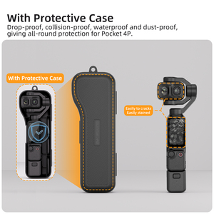 Sunnylife pour <span class=keywords><strong>DJI</strong></span> <span class=keywords><strong>Osmo</strong></span> <span class=keywords><strong>Pocket</strong></span> 4P Coque de protection anti-poussière pour caméra stabilisée, sac de rangement compact avec cordon et accessoires - Product Image 3