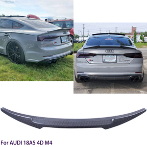 For A5 B9 B9.5 4Door Sportback 8TA M4 Style Honeycomb Carbon Fiber <b>Rear</b> <b>Spoiler</b> Trunk Wing 2009-2017 - Product Image 2