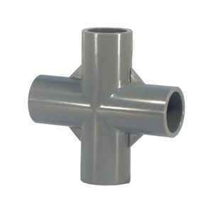 ข้อต่อท่อพลาสติก PVC รูปทรงกากบาทสี่ทาง หลายแบบ - Product Image 1