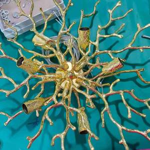 Lampadari Rustici per Camera da Letto e Sala da Pranzo Lampade a Sospensione di Lusso Plafoniere Dorate a LED Lampadari Moderni in Cristallo K9 - Product Image 2