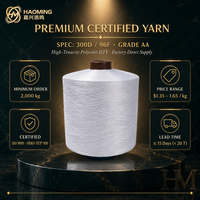 AA a Grade 300D/96F Semi Dull & Bright DTY Polyester Yarn Raw White & Dyed for Knitting Blanket Sofa Soft Textured Yarn