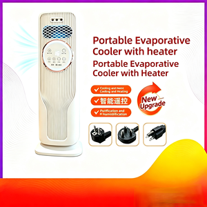 Portable Tower Fan Heater and <b>Cooler</b> Bladeless Air Circulator Low Noise Energy Saving for Home Office Hotel - Product Image 4