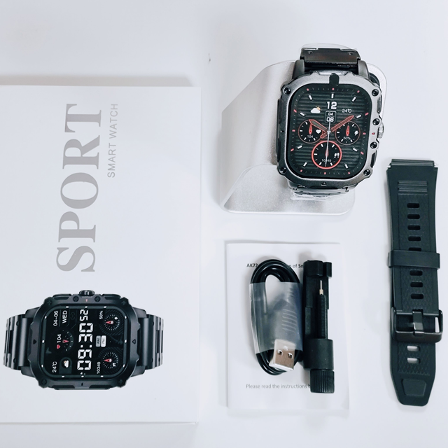 Smart Watch Touchscreen, Calling Fitness Tracker, Health Monitor Heart Rate IP68 Waterproof Outdoor Sport Smart Watch