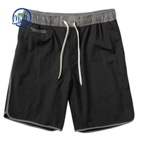 Shorts de bain classiques pour hommes à taille élastique, séchage rapide, avec cordon de serrage, en polyester, OEM ODM personnalisés