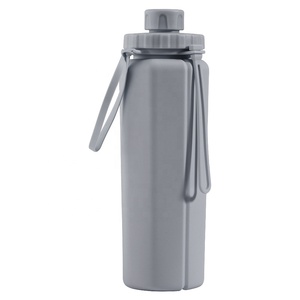 Bouteille d'eau de sport en silicone réutilisable, pliable, anti-fuite, sans BPA, légère, pour la salle de sport, la course à pied - Product Image 6