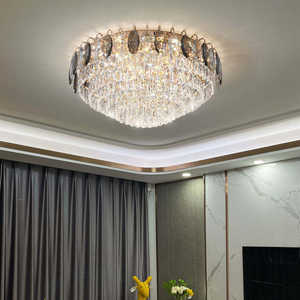 Offre Spéciale Creative PostModern intérieur métal chambre moderne led cristal plafond lustre lampe - Product Image 4