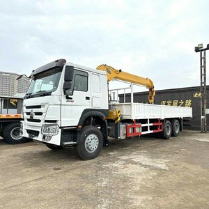 รถบรรทุกติดเครนไฮดรอลิก HOWO แบบบูมตรง 6x4 สำหรับงานก่อสร้าง - Product Image 2