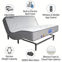 Matelas intelligent de haute qualité, respirant et écologique, avec modes personnalisables et hauteur réglable, pour personnes âgées et usage familial