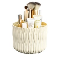 Organisateur rotatif en plastique pour stylos, clés, pinceaux de maquillage, idéal pour étudiants, bureau, porche, table basse, coiffeuse