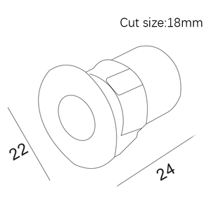 Встраиваемые комнатные светильники для украшения дома, 1 Вт, размер резки 18 мм, супер мини Точечный светильник для шкафа - Product Image 5