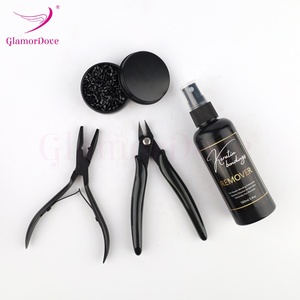 <span class=keywords><strong>Kit</strong></span> d'Enseignement Professionnel GlamorDove pour Extensions Capillaires avec Pince <span class=keywords><strong>à</strong></span> Détacher la Kératine, Coupe-Bonds, <span class=keywords><strong>Perles</strong></span> de Colle <span class=keywords><strong>à</strong></span> la Kératine et Dissolvant - Product Image 2